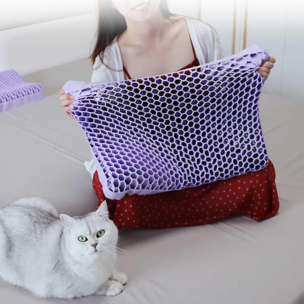 Almohada Cervical de Panal 3D Confort Anti-Dolores de Cuello