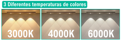 Luces inteligentes con sensor de movimiento 5 bombillas