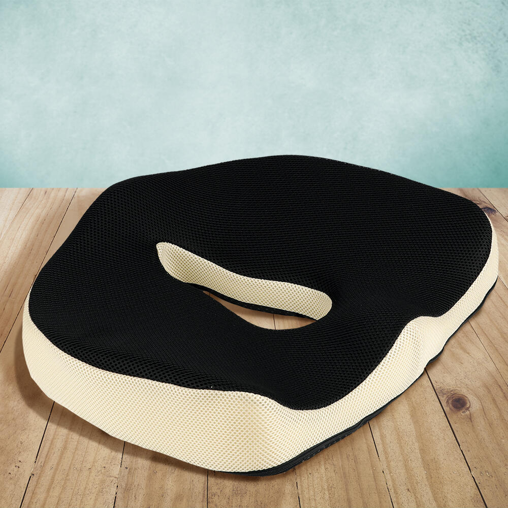 Cojín Anatómico Antideslizante Gel-Viscoelástico Orificio Liberación Coxis & Hemorroides