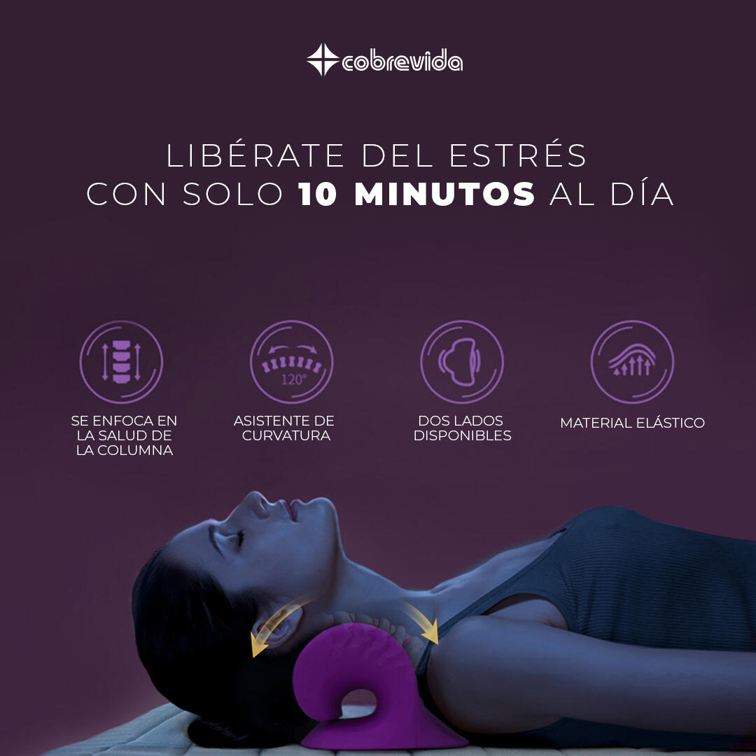 Almohada Quiropráctica de Tracción Cervical para relajar el Cuello