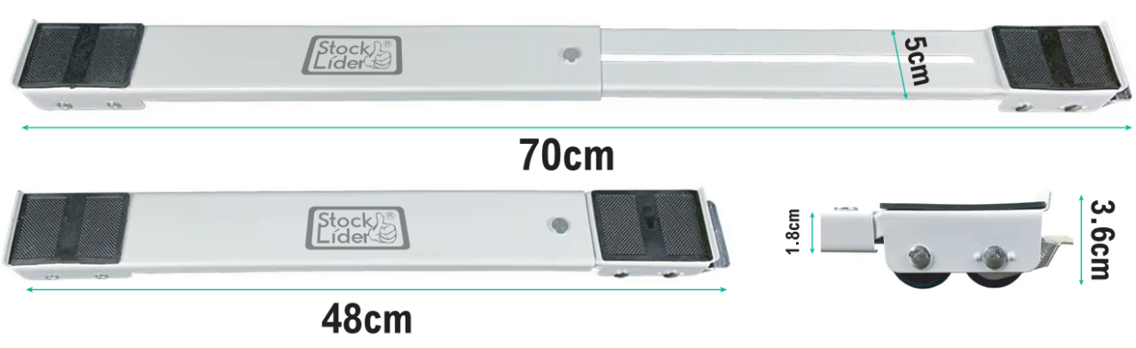 Base para mover electrodomésticos extensible