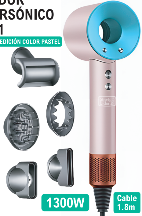 Secador supersónico 5 en 1 edición color pastel